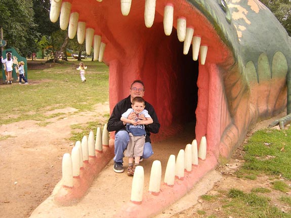 ['Now where did that dinosaur go..?']