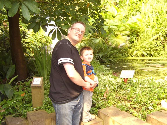 [Clive and Tom at the Eden Project]