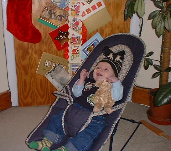 [Tom enjoys his presents!]
