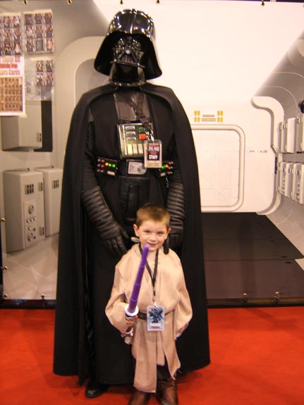 [Tom meets Darth Vader]
