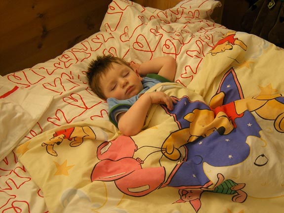 [Tom's finally asleep]