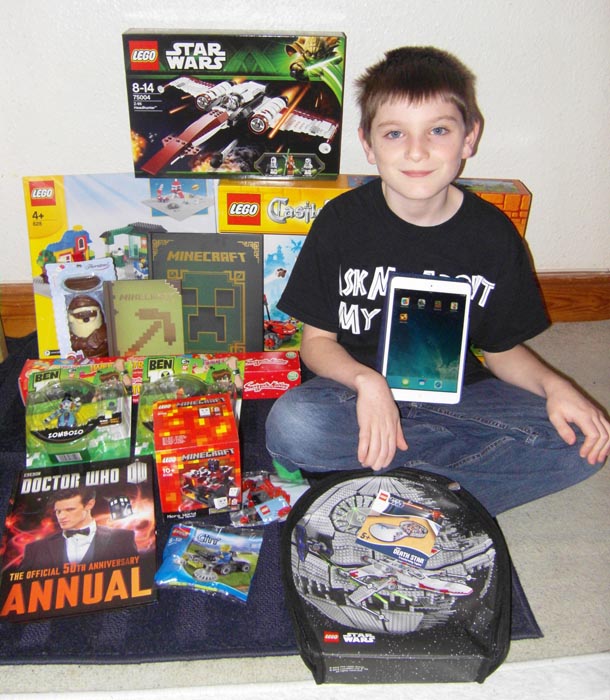 [Tom's Xmas presents]