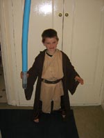 Dressing up: a fomidable Jedi Master
